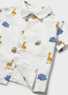 Mayoral Toddler Boy Hippo & Safari Friends Short-Sleeve Shirt