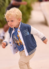 Carregar imagem no visualizador da galeria, Mayoral Toddler Boy Navy Hippo Bomber Jacket
