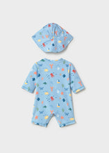 Cargar imagen en el visor de la galería, Mayoral 2pc Baby Boy Sea Creatures Swimsuit With Hat
