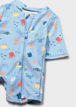 Cargar imagen en el visor de la galería, Mayoral 2pc Baby Boy Sea Creatures Swimsuit With Hat
