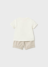 Cargar imagen en el visor de la galería, Mayoral 2pc Baby Boy Teddy Bear Print Shirt &amp; Shorts Set
