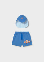 Cargar imagen en el visor de la galería, Mayoral 2pc Toddler Boy ClownFish Print Swim Shorts &amp; Hat
