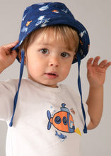 Carregar imagem no visualizador da galeria, Mayoral 3pc Toddler Boy Submarine Print Top, Shorts &amp; Hat Set
