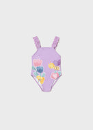 Mayoral Baby Girl Purple Sleeveless Swimsuit
