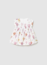 Load image into Gallery viewer, Mayoral Baby Girl Pink Floral Air Balloon Print Reversible Dress
