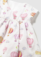Mayoral Baby Girl Pink Floral Air Balloon Print Reversible Dress