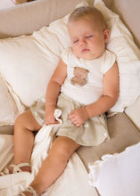 Afbeelding in Gallery-weergave laden, Mayoral 2pc Baby Girl White, Bear Print Tee And Brown Shorts Set
