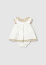 Load image into Gallery viewer, Mayoral Baby Girl White With Lace Trim Dress
