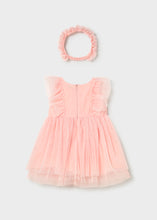 Afbeelding in Gallery-weergave laden, Mayoral 2pc Toddler Girl Peach Dress With Headband
