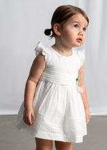 Load image into Gallery viewer, Mayoral Baby Girl Cream Tulip Lace Trim Dress
