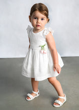 Load image into Gallery viewer, Mayoral Baby Girl Cream Tulip Lace Trim Dress
