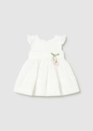 Mayoral Baby Girl Cream Tulip Lace Trim Dress