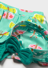 Afbeelding in Gallery-weergave laden, Mayoral 3pc Baby Girl Turquoise Butterfly Print Top, Skirt &amp; Headband Set
