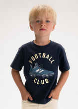 Load image into Gallery viewer, Mayoral Kid Boy Navy Football Club Tee
