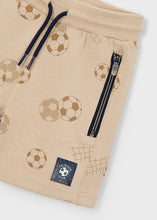 Cargar imagen en el visor de la galería, Mayoral Kid Boy Light Brown Soccer Print Shorts
