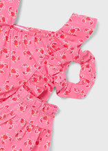 Load image into Gallery viewer, Mayoral 3pc Kid Girl Pink Crab Print Top, Shorts &amp; Hairband Set
