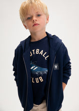 Load image into Gallery viewer, Mayoral Kid Boy Navy Hooded Jacket

