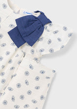 Cargar imagen en el visor de la galería, Mayoral 2pc Kid Girl Navy Bow Top &amp; Pants Set
