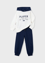 Load image into Gallery viewer, Mayoral 2pc Kid Boy Navy Player of the Year Hoodie &amp; Jogger Set
