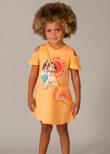 Afbeelding in Gallery-weergave laden, Mayoral Kid Girl Orange Dress With Crossbody Bag
