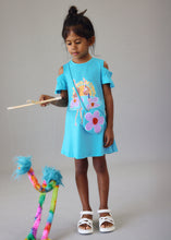 Afbeelding in Gallery-weergave laden, Mayoral Kid Girl Blue Surf Dress With Crossbody Bag
