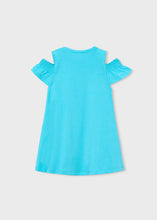 Afbeelding in Gallery-weergave laden, Mayoral Kid Girl Blue Surf Dress With Crossbody Bag
