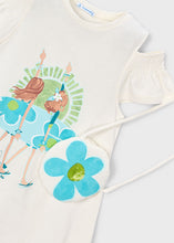Load image into Gallery viewer, Mayoral Kid Girl White Surf Print Dress With Crossbody Bag
