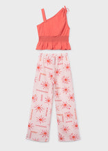 Load image into Gallery viewer, Mayoral 2pc Kid Girl Orange Summer Top &amp; Pants Set
