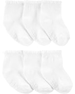 Carter's Baby Girl 6pk White Crew Socks