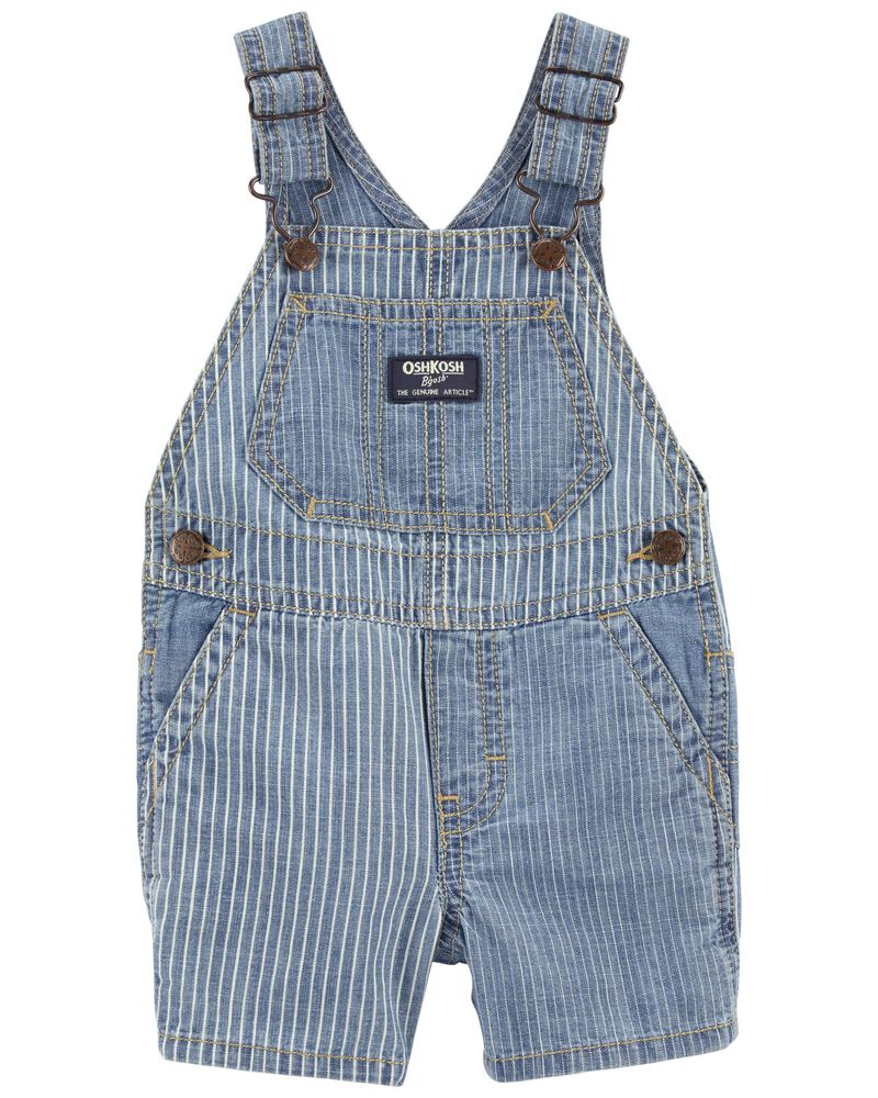 OshKosh Toddler Boy Denim Striped Shortall