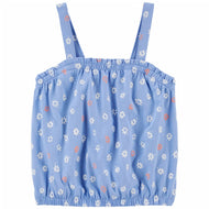 OshKosh Toddler Girl Blue Floral Top