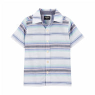 Oshkosh Kid Boy Baja Striped Button-Front Shirt