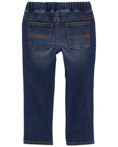 Carter's Toddler Boy Straight Blue Pull-Up Denim Jeans