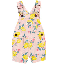 Carregar imagem no visualizador da galeria, OshKosh Toddler Girl Lemon Print Shortalls
