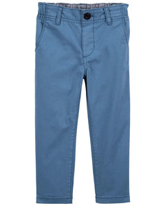 OshKosh Toddler Boy Blue Slim Stretch Chino Pants