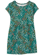 Carter's Toddler Girl Green Floral Dress