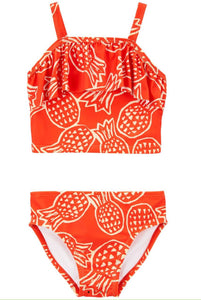 Carter's 2pc Toddler Girl Orange Pinapple Swimsuit