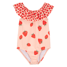 Load image into Gallery viewer, Carter&#39;s 1pc Toddler Girl Strawberry Swimsuit
