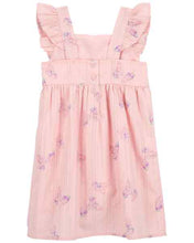 Load image into Gallery viewer, Carter&#39;s Toddler Girl Pink Butterfly Print Dress
