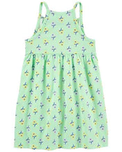 Load image into Gallery viewer, Carter&#39;s Toddler Girl Green Floral Tank Dress
