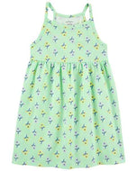 Carter's Toddler Girl Green Floral Tank Dress