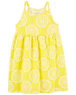 Carter's Toddler Girl Yellow Lemon Tank Dress