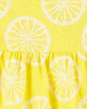 Load image into Gallery viewer, Carter&#39;s Toddler Girl Yellow Lemon Tank Dress
