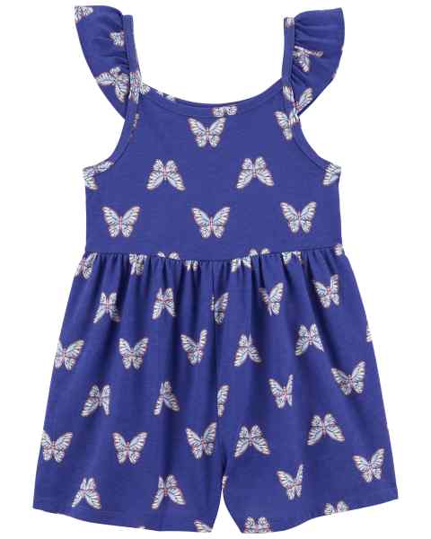 Carter's Toddler Girl Butterfly Ruffle Floral Romper