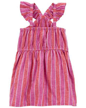 Afbeelding in Gallery-weergave laden, Carter&#39;s Toddler Girl Pink Striped Dress
