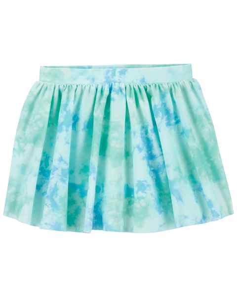 OshKosh Toddler Girl Green/ Blue Tie Dye Skort