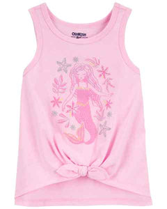 Oshkosh Toddler Girl Pink Mermaid Tank Top