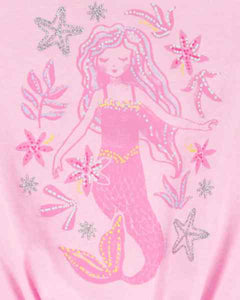 Oshkosh Toddler Girl Pink Mermaid Tank Top