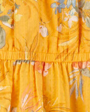 Carregar imagem no visualizador da galeria, OshKosh Toddler Girl Yellow Floral Seersucker Dress
