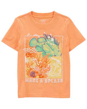 Load image into Gallery viewer, Carter&#39;s Toddler Boy Orange Make a Splash Tee
